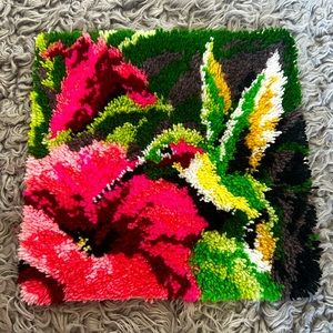 Hummingbird Latch Hook Rug